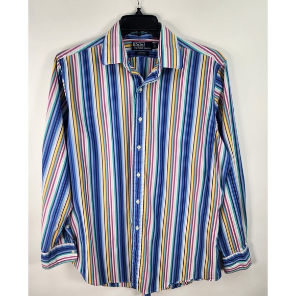 Polo Ralph Lauren Other - Polo Ralph Lauren Durham Shirt Men's L Stripe Multicolor Classic Fit Preppy Work